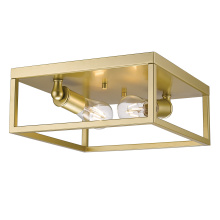 Golden Canada 2072-FM OG - Golden Lighting Wesson 2-light Flush Mount in Olympic Gold